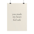 You Made My Heart Feel Safe – Poster für Hundeliebhaber