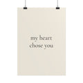 My Heart Chose You – Poster für Hundeliebhaber