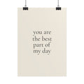 You Are The Best Part Of My Day | Minimalist Dog Quote Poster