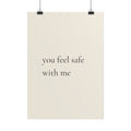 You Feel Safe With Me – Poster für Hundeliebhaber