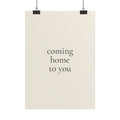 Coming Home To You | Minimalist Dog Quote Poster